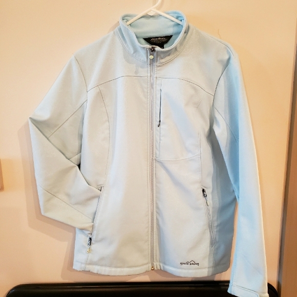 Eddie bauer light blue fleece lined winter coat - Picture 1 of 7